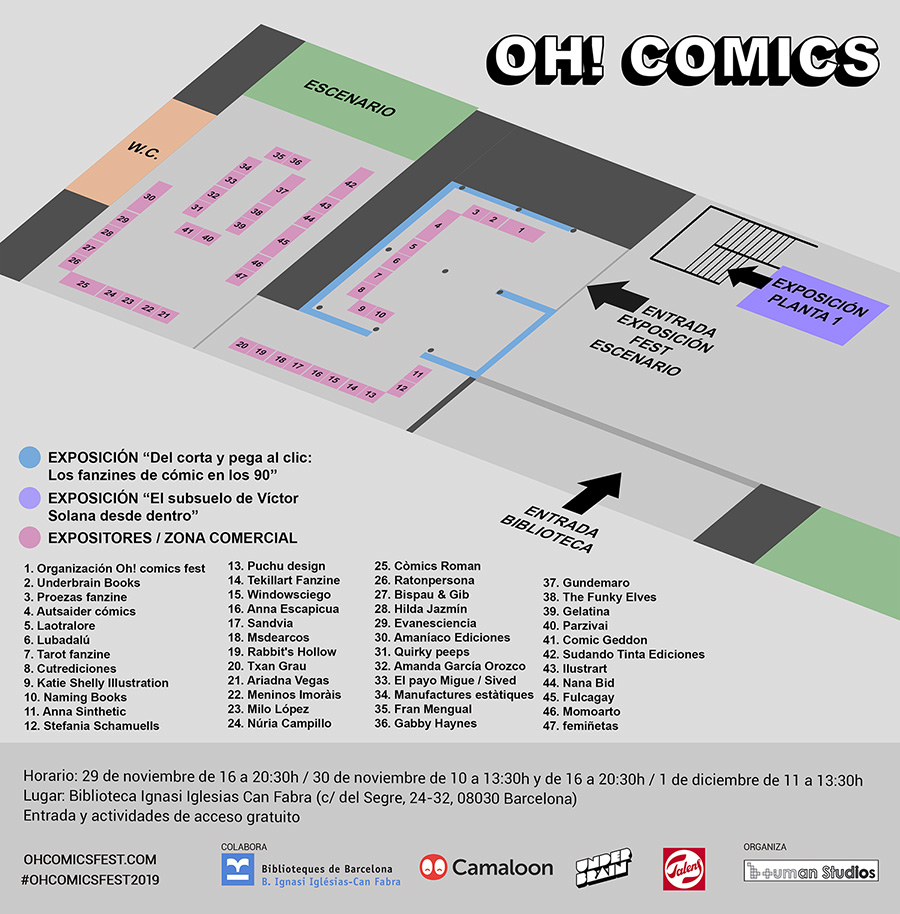 Plano de Oh! comics 2019