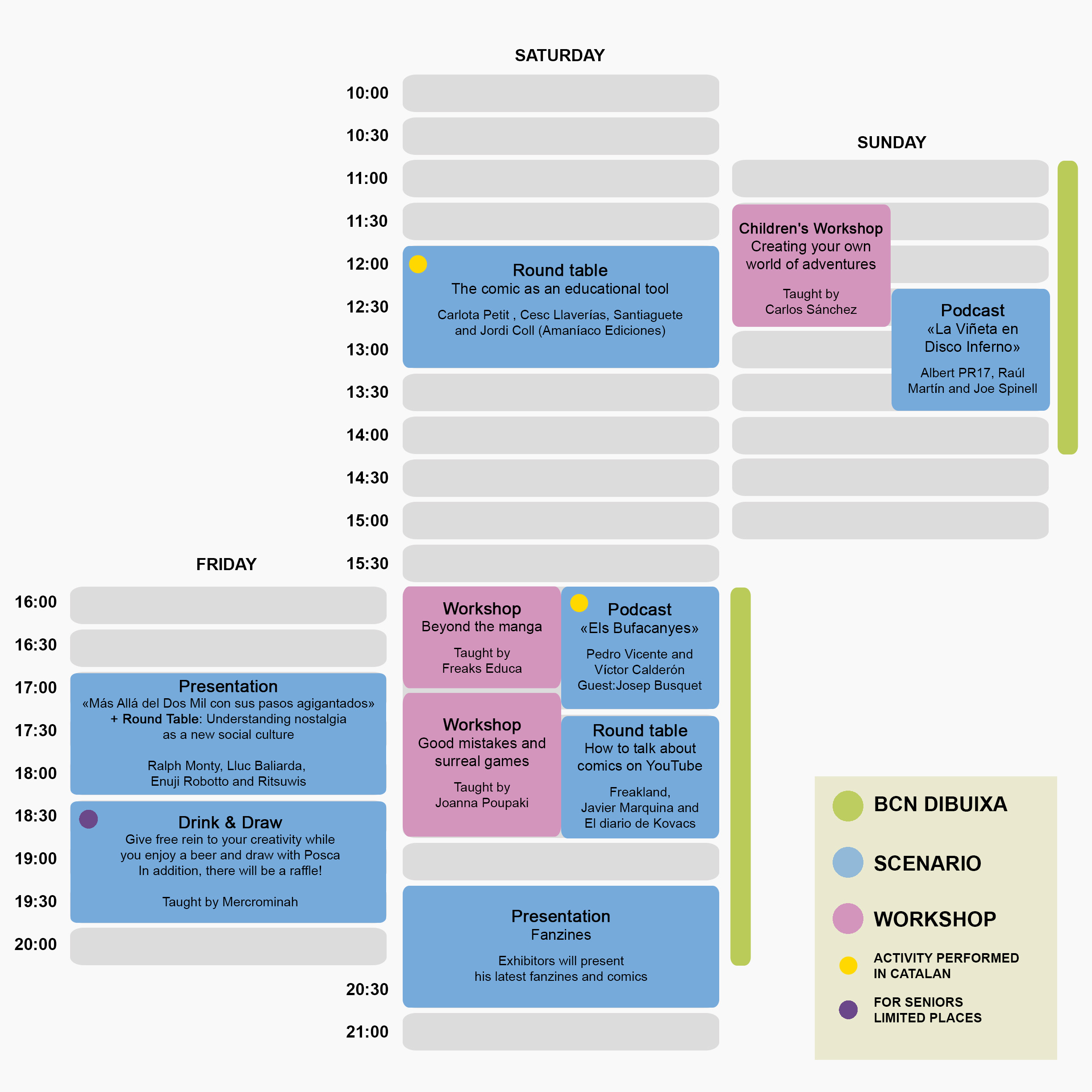Oh! Comics Fest 2024 Schedule